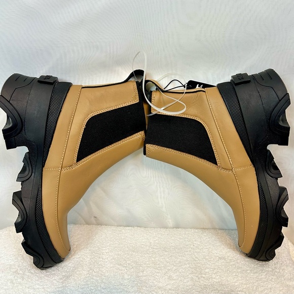 NEW SOREL Woman's Brex Waterproof Chelsea Boot Tan and BLACK, Size 6.5 - Picture 7 of 14